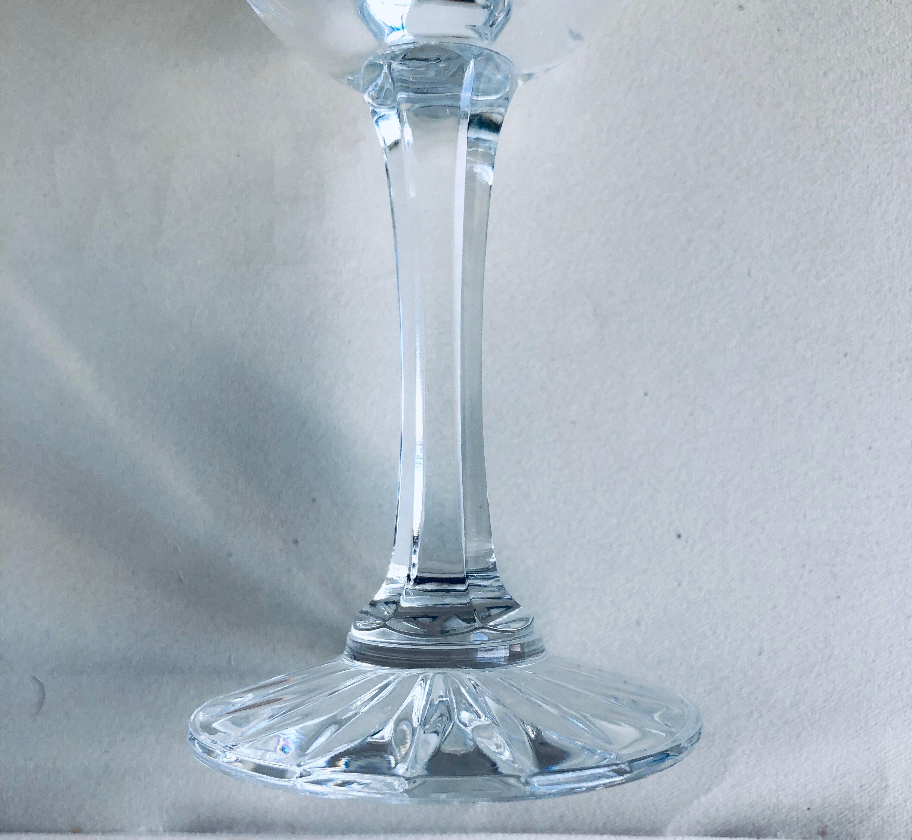 Set of 6 crystal glasses