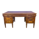 Renaissance style desk in solid oak, richly carved