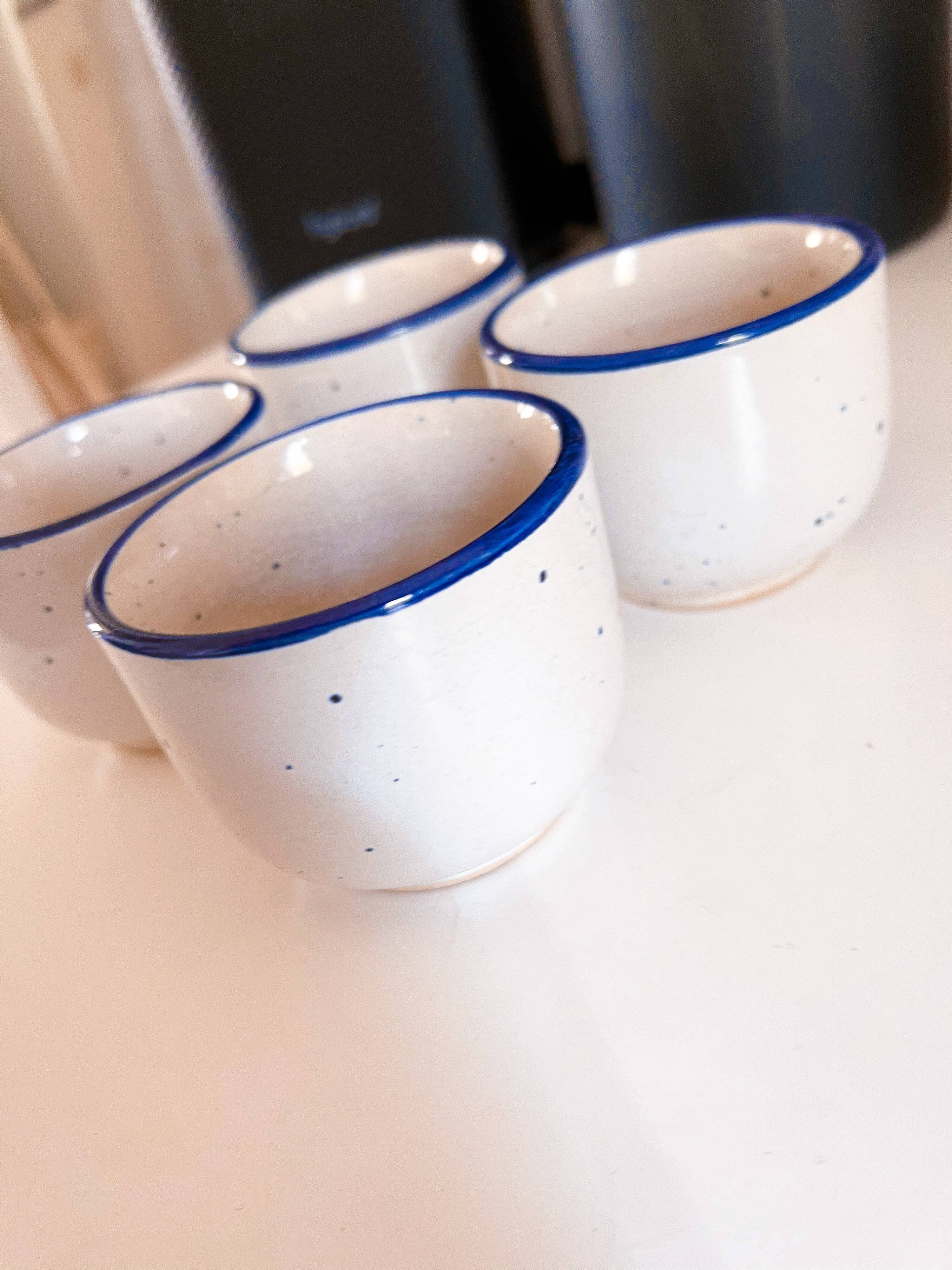 4 ancient sandstone cups