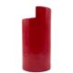 Franco Bettonica, red ceramic vase mod. fb1, Gabbianelli Italy ca. 1970
