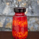 West Germany 242/22 ceramic vase, decorative vase, flower pot, fat lava, red vase, collection,