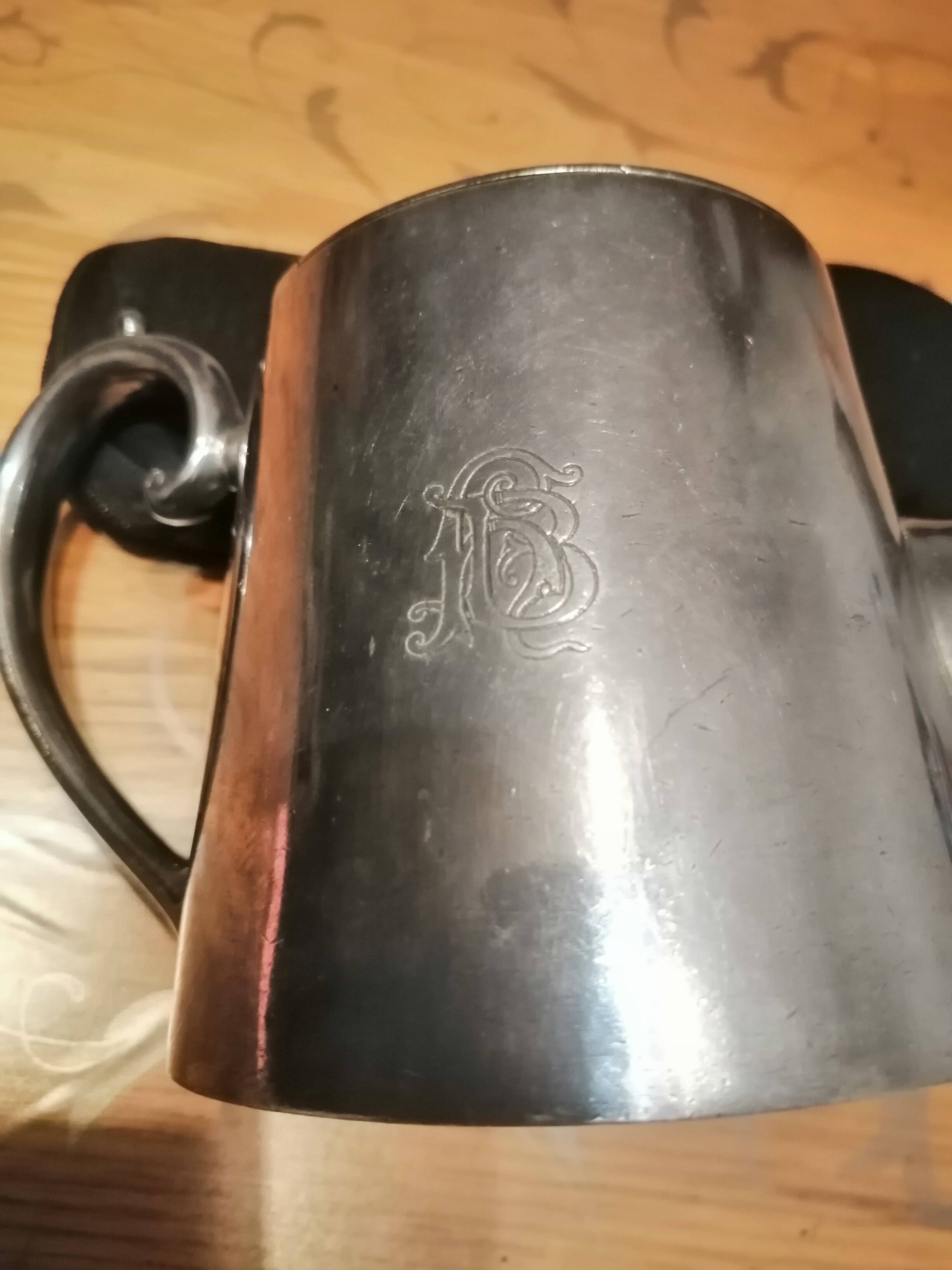 silver-plated teapot