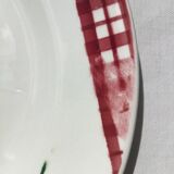 6 plates dessert digoin model niger dark red