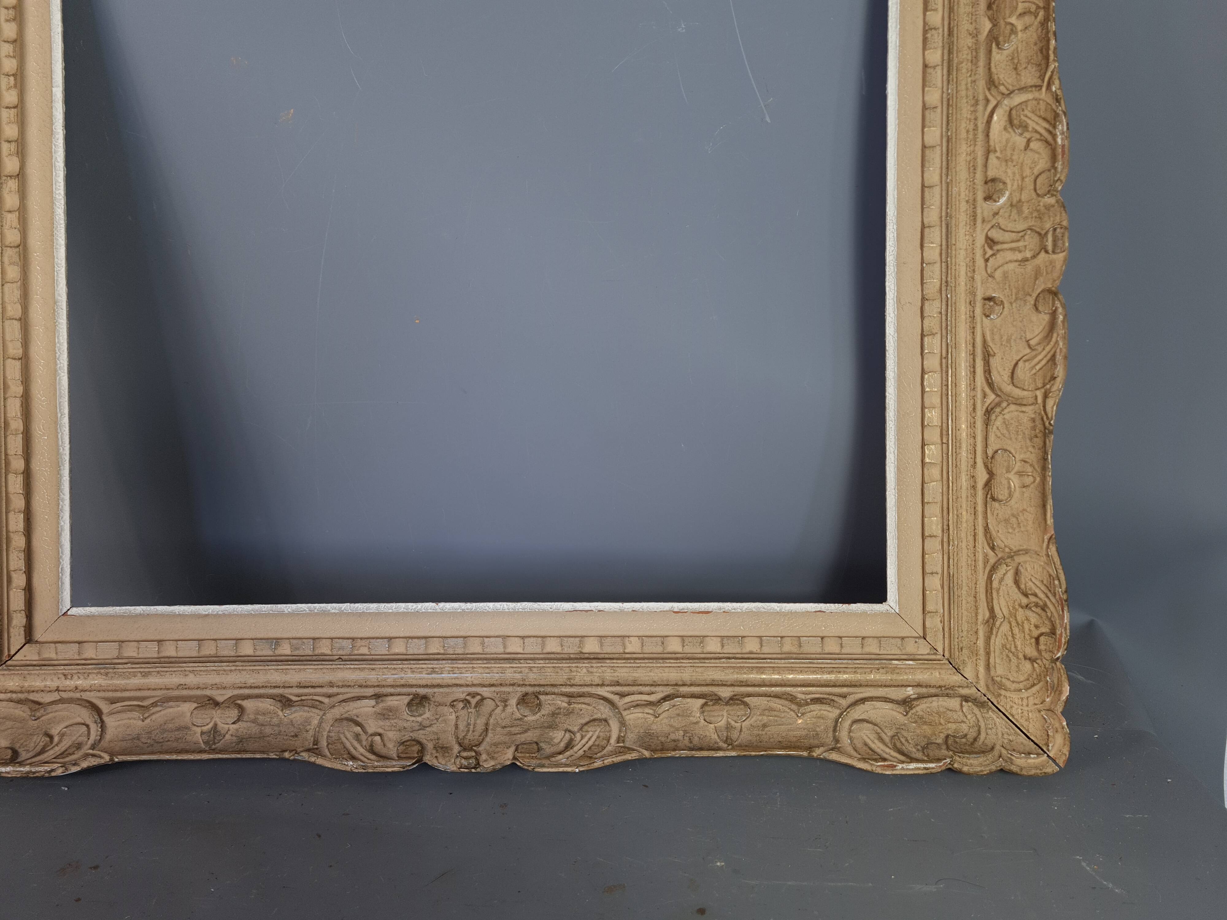 Frame Montparnasse old carved wood 74x65 foliage 55.7x46.7 cm SB