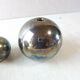 Old breakfast service, confectioner, sugar bowl, silver metal ball + glass