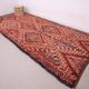 Grand tapis marocain vintage fait main 186 x 412 cm - Tapis en laine berbère antique
