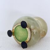 Briquet de table en onyx vert, Italie, années 1970