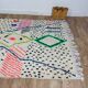 Handmade wool Berber rug 285 X 162 CM