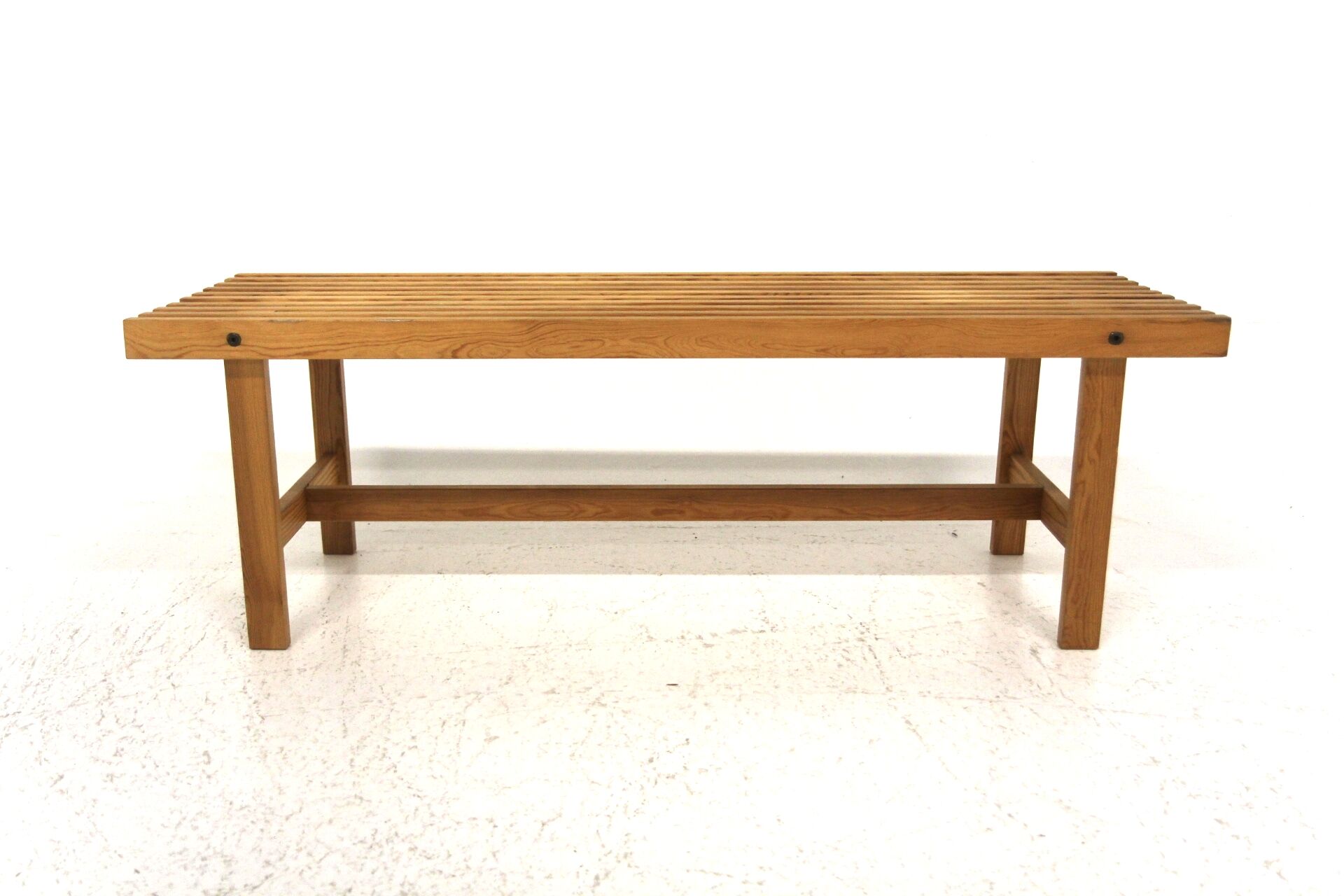 Scandinavian pine bench, Sweden, 1960