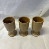 Set of 3 Digoin stoneware cups