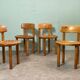 Table et chaises de Rainer Daumiller design scandinave des années 70