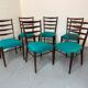 Chaises de salle à manger en teck de style danois du milieu du siècle par Cees Braakman pour Pasto