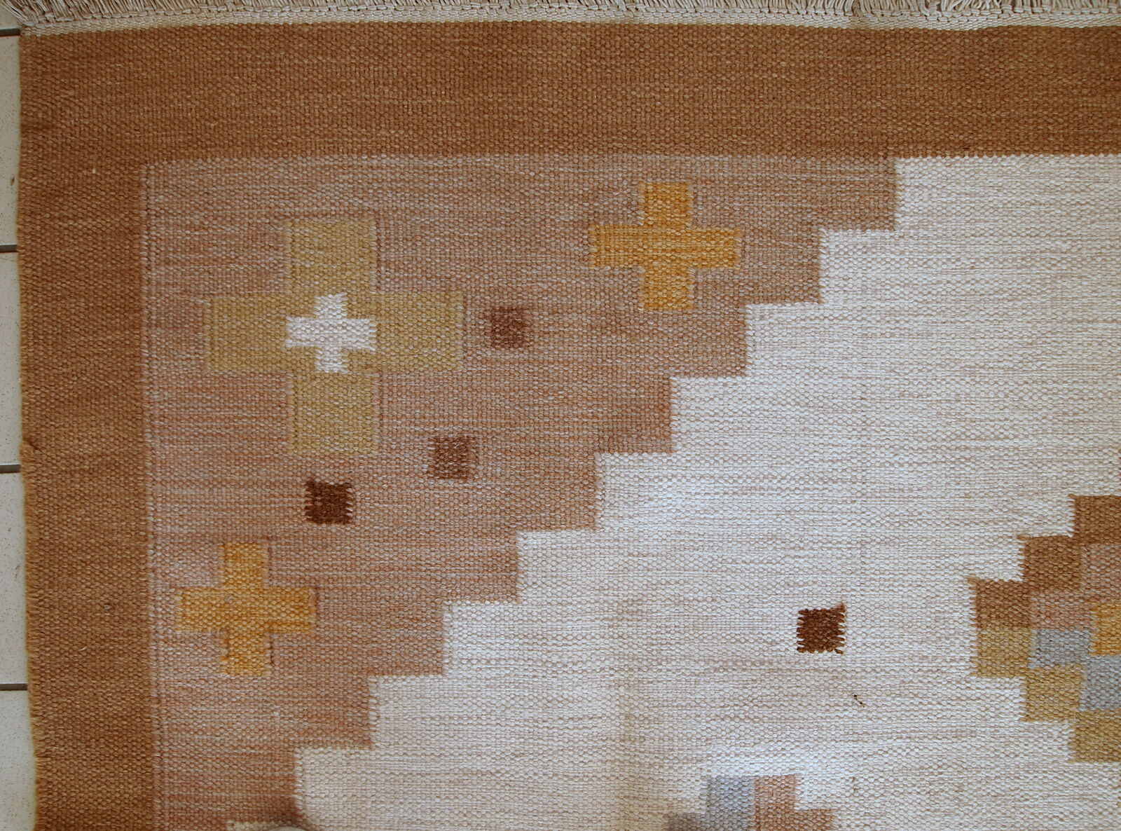 Vintage Persian Ardabil handmade carpet 200cm x 285cm 1960s, 1C669