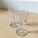 Set of 2 liqueur glasses