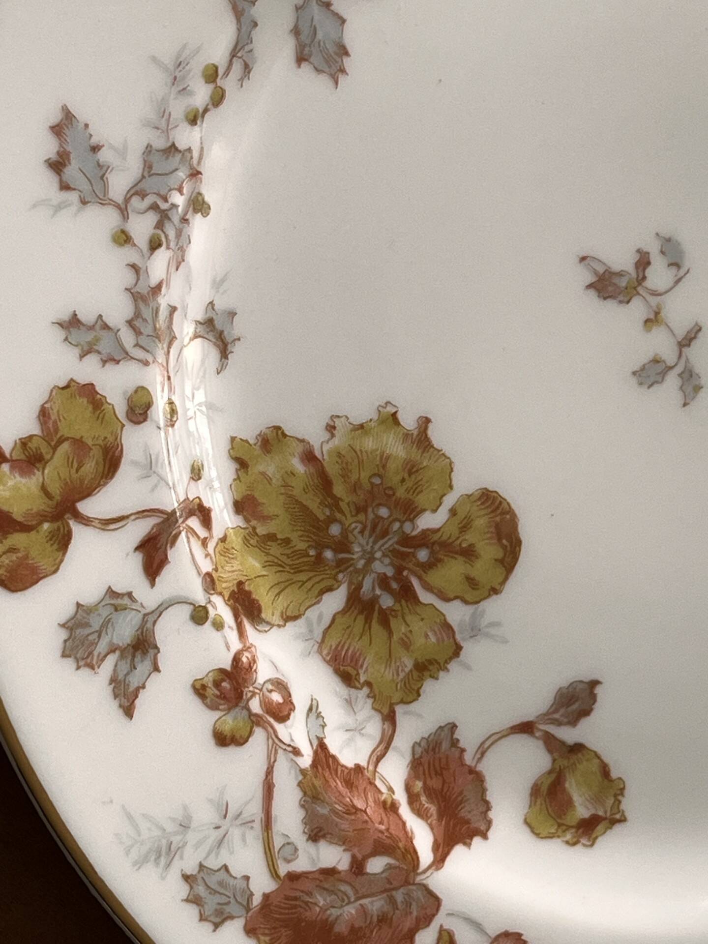 Set of 6 antique plates