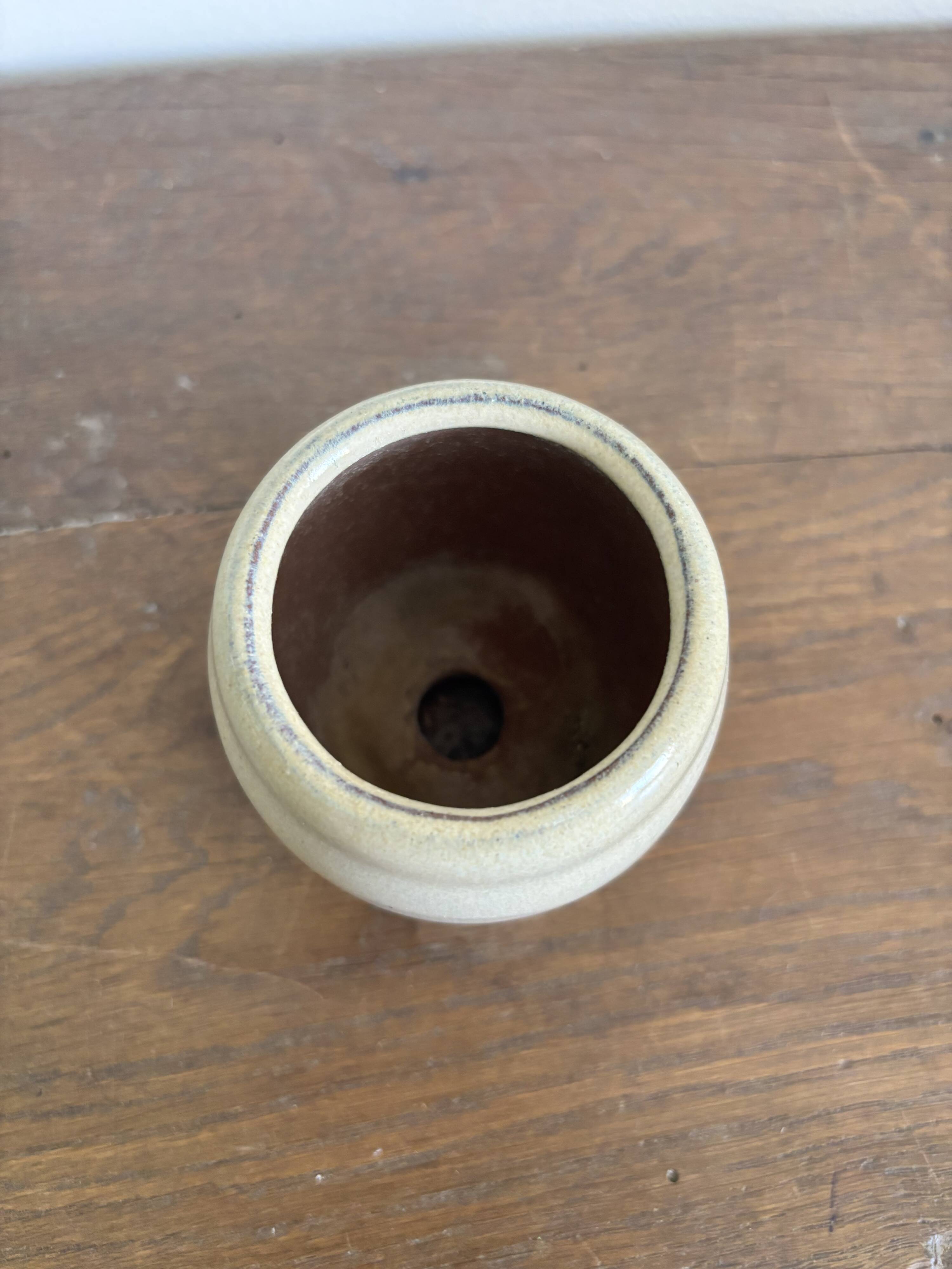 Set of French artisanal stoneware ceramics – 1960s