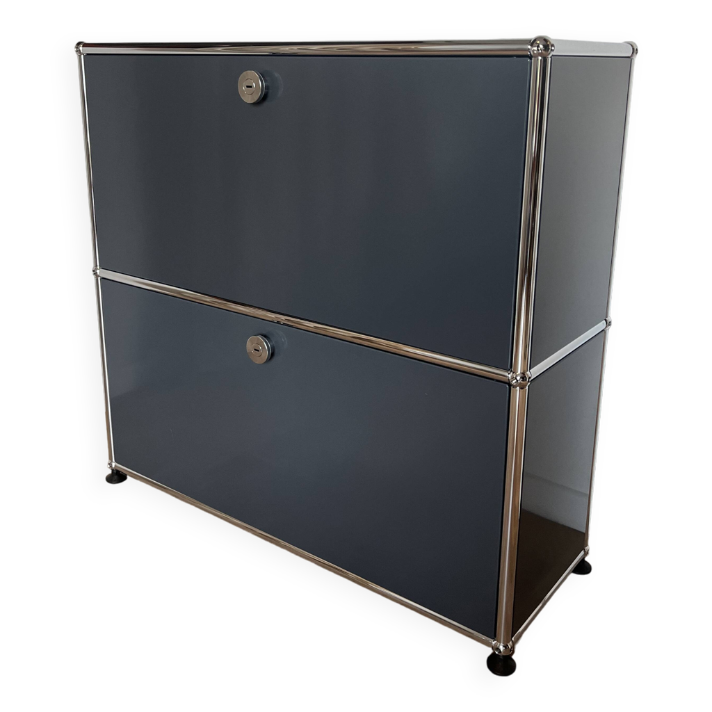 Commode USM Haller en Gris Anthracite (dernière génération) | Selency