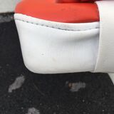 Orange tulip foot armchair