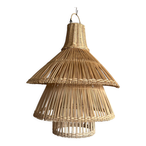 Suspension ou luminaire en rotin