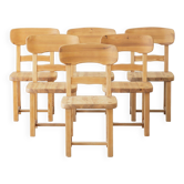 Stig Sandqvist, chaise de salle à manger (ensemble de six)