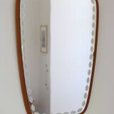 Miroir en teck, Suède, AB Nybrofabriken, Fröseke, 1960