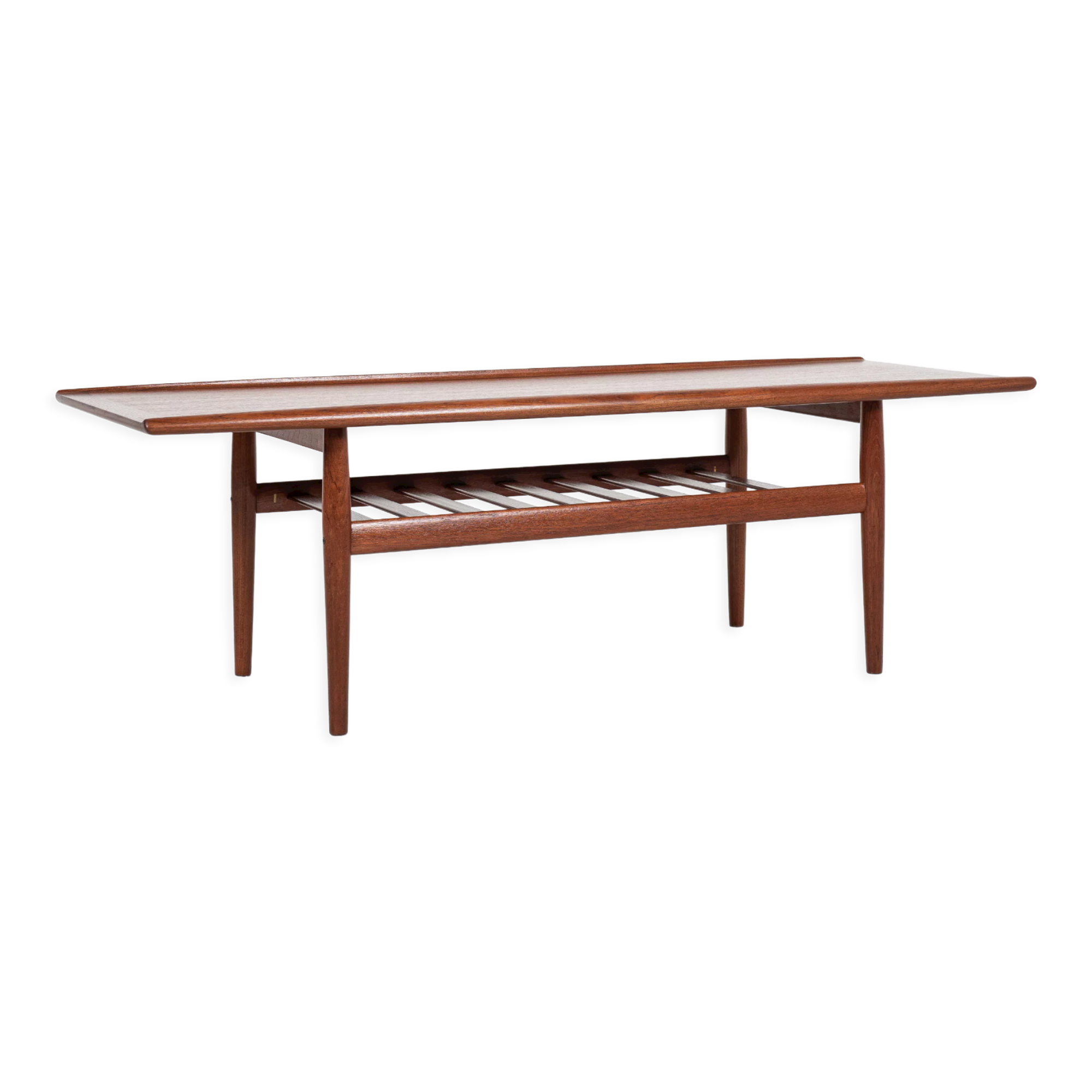 Midcentury Danish large coffee table in teak by Grete Jalk for Glostrup 1960s