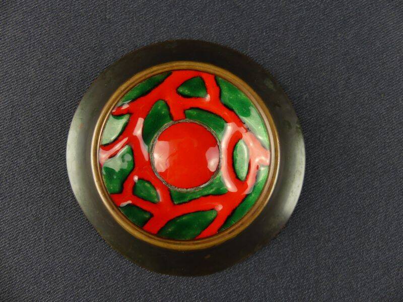 Henri Miault, enameled copper ring sizer