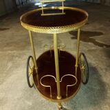 Vintage mahogany roll bar