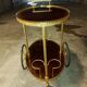 Vintage mahogany roll bar