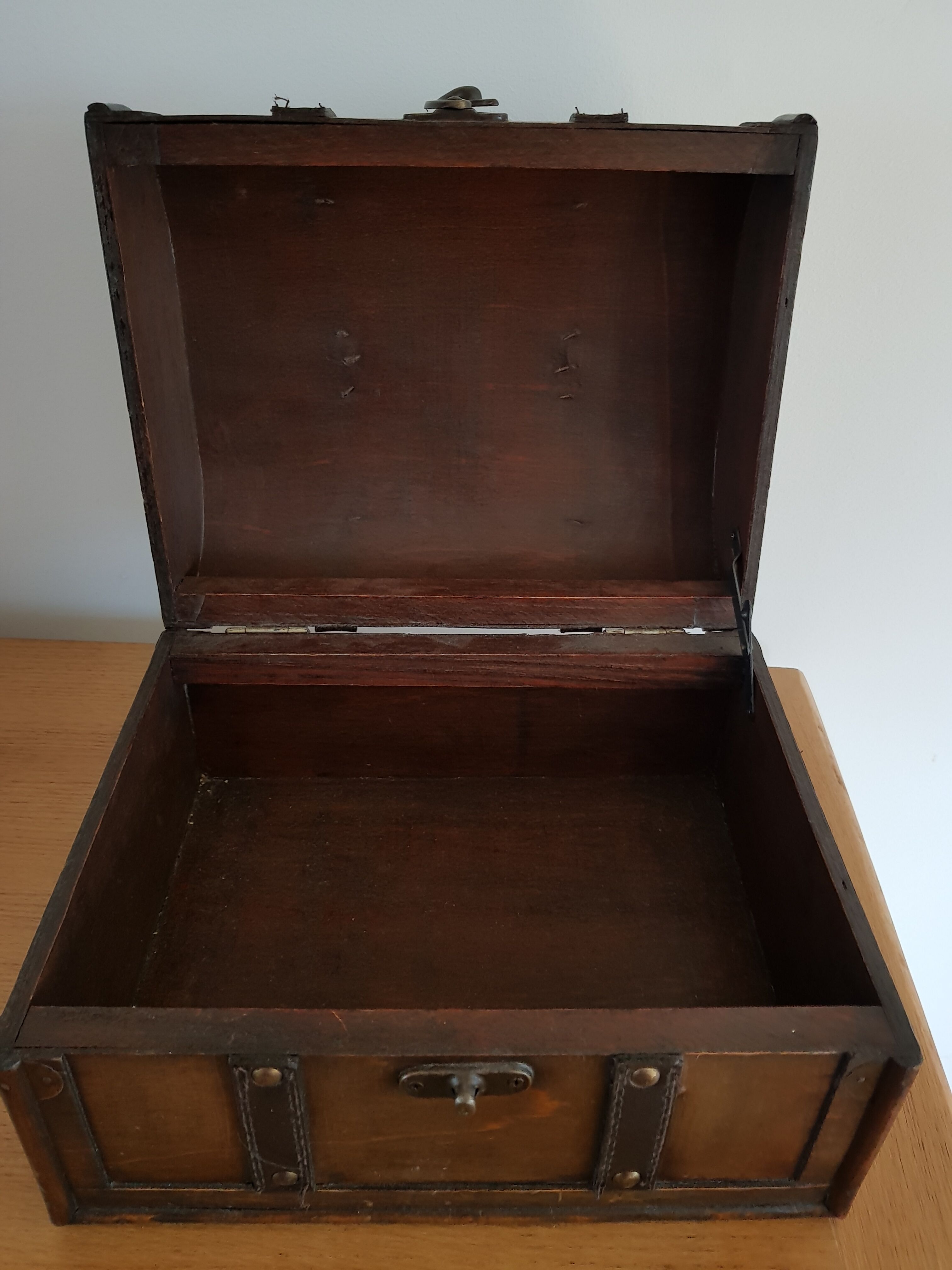 Small wooden chest