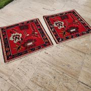 Small vintage decorative kilim rug 77x81 cm