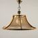 Vintage lamp from the 1980s made of bamboo and glass, Italy.