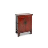 Vintage red lacquer sideboard, China