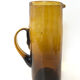 Broc eau verre soufflé ocre, 1970