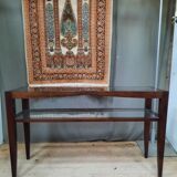 Contemporary console in varnished wood