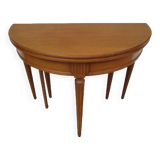 Old half-moon table
