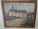 Oil on Panel Painting Animated Landscape Village Signed Gaëtan MONTAGNEY 1888