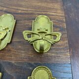 Brass coat hooks