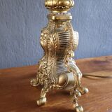 Large antique lamp base 50 cm Napoleon III style – gilded regulus