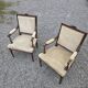 Paire de fauteuils style Louis XVI