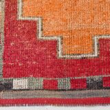 3x10 Orange & Red Turkish Vintage Runner Rug, 97x301Cm SK 22031