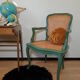 Restyled canned convertible armchair