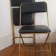Set of 2 folding chairs in skai and metal