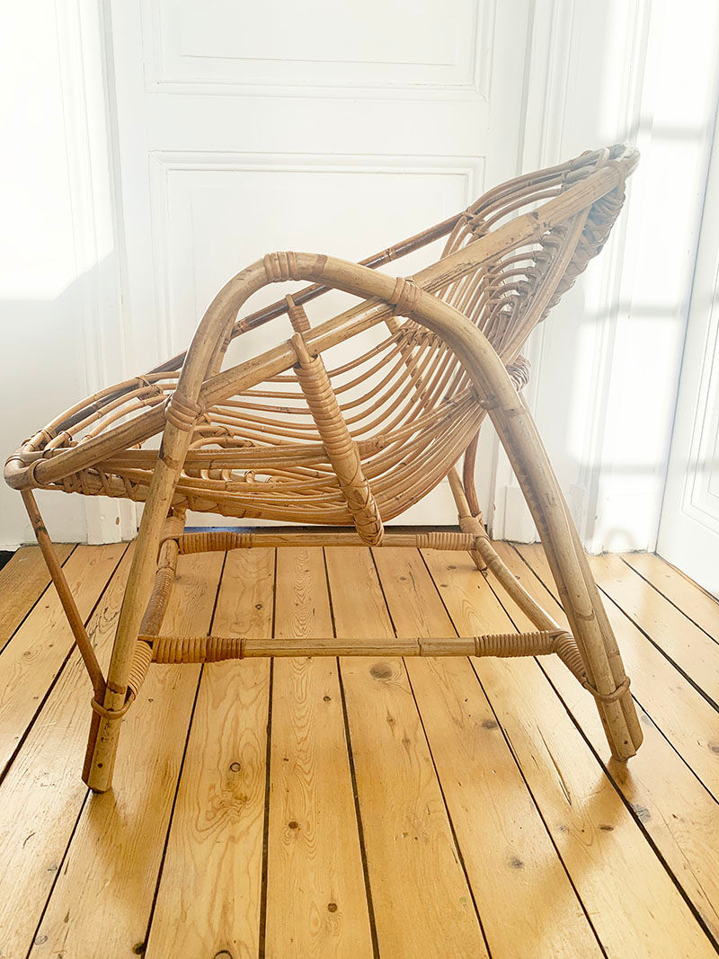 Rattan armchair