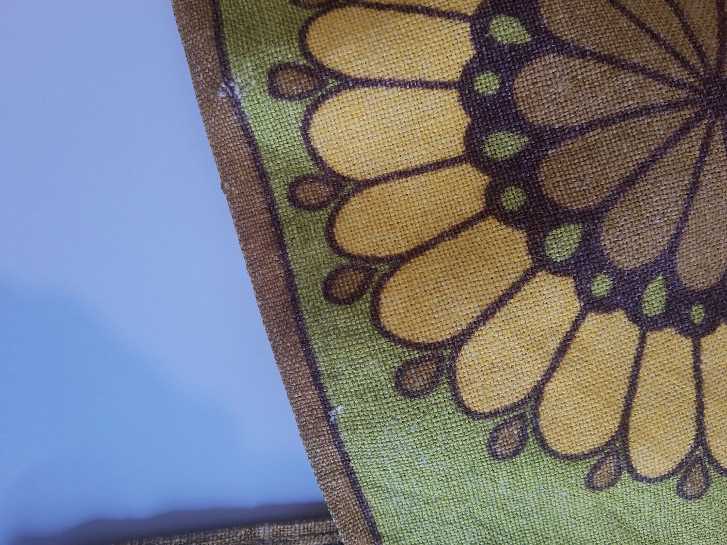 Set of 4 vintage 70s cotton napkins