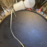 Mid-Century red wall tiles of hierro forjado in floor shape, years 50