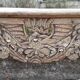 Fronton vosgien en bois sculpté, chêne, 19ème