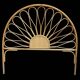 Rattan headboards from the 60s