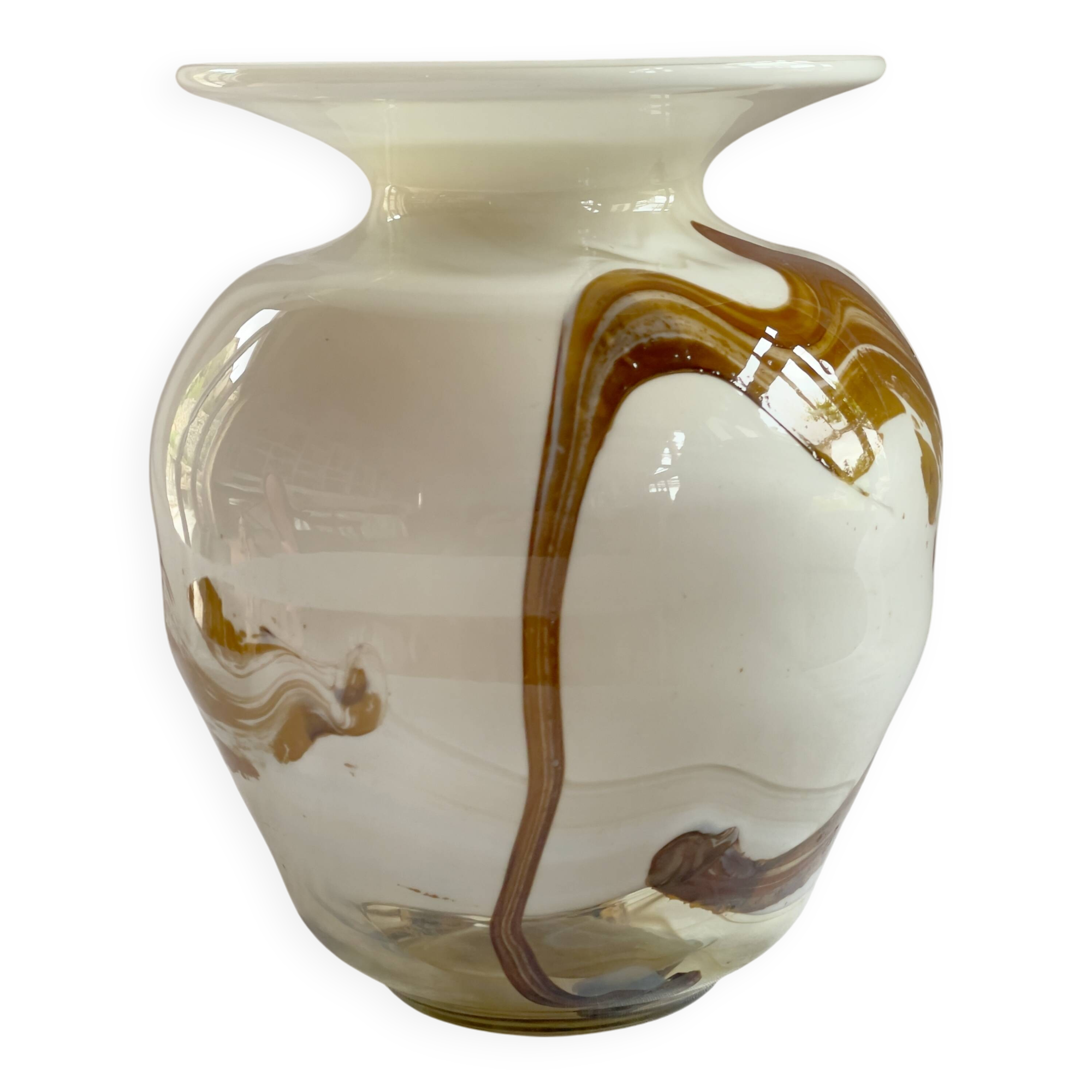 Vase boule « New Age »issu de la verrerie Maure-Vieil, 1960-1970