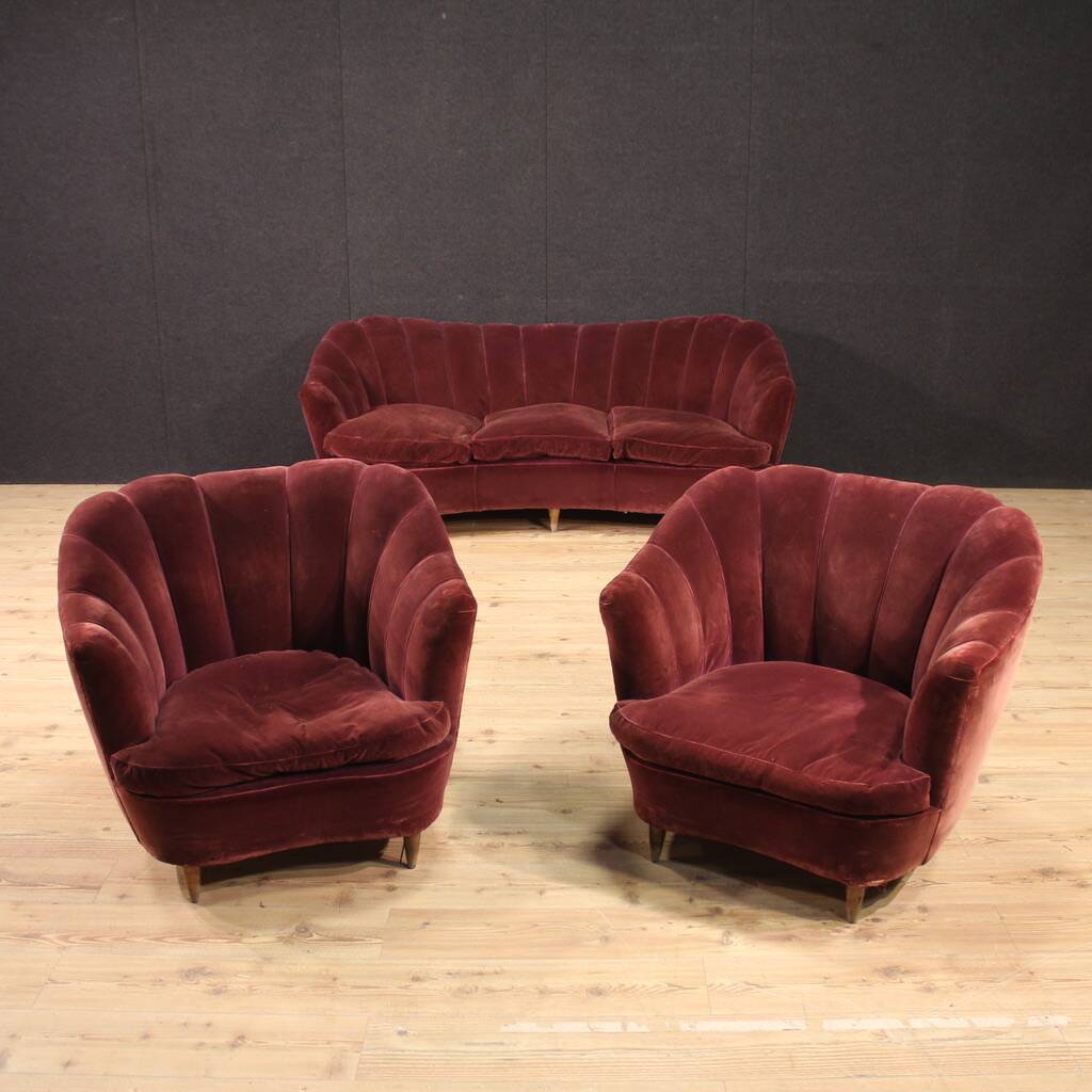 Grand salon style Gio Ponti des années 40